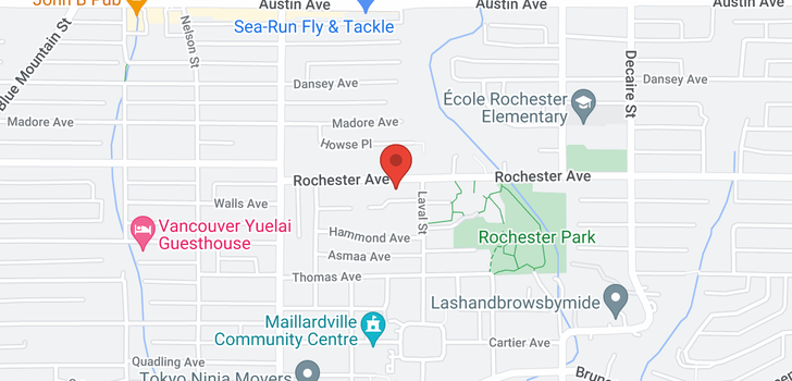 map of 1152 ROCHESTER AVENUE